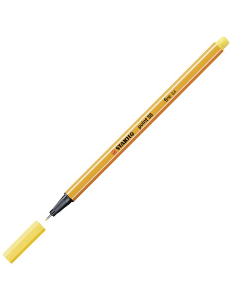  C/10 STABILO POINT 88 AMARILLO Nº44 PUNTA DE FIBRA 0,4MM. 